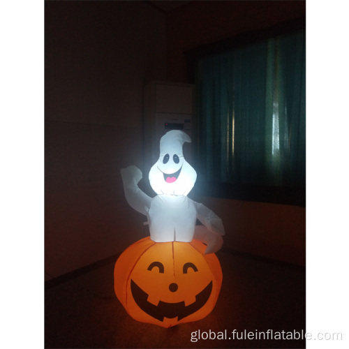 Inflatable Pumpkin with Ghost Halloween inflatable Ghost in Pumpkin for decorations Supplier